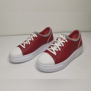 SAMUEL HUBBARD flight solo red leather sneakers, women’s 8.5 (EU 39.5)